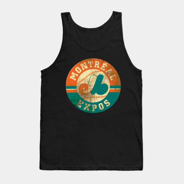 Montreal Expos Vintage Tank Top by Niko Neon